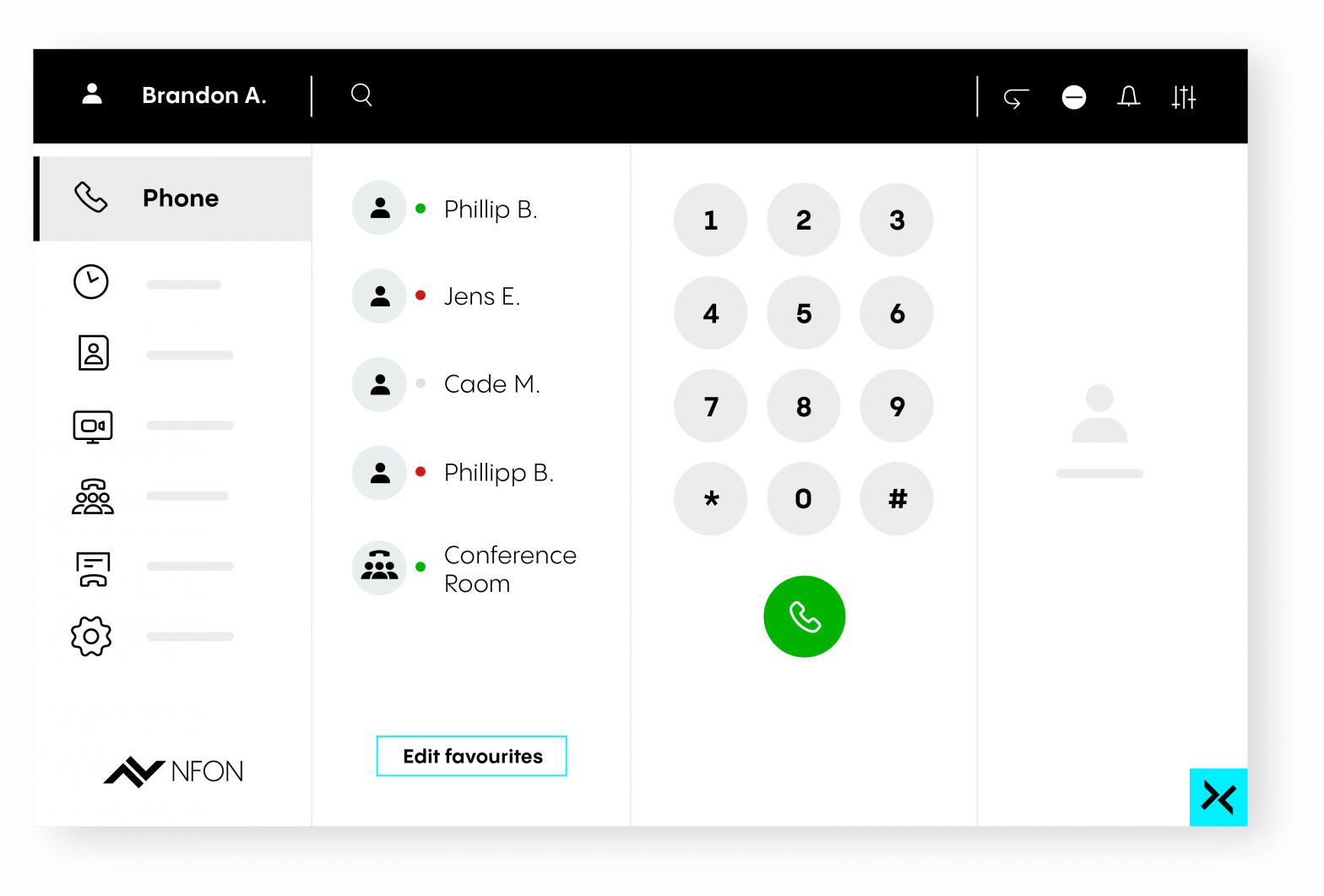 Cloudya Applikation NFON
