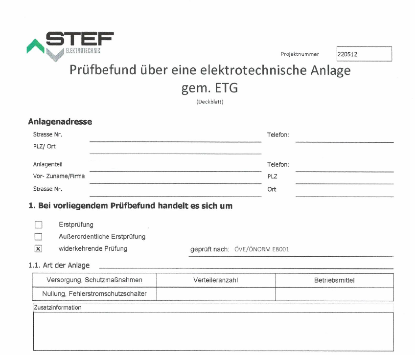 Protokoll e befund